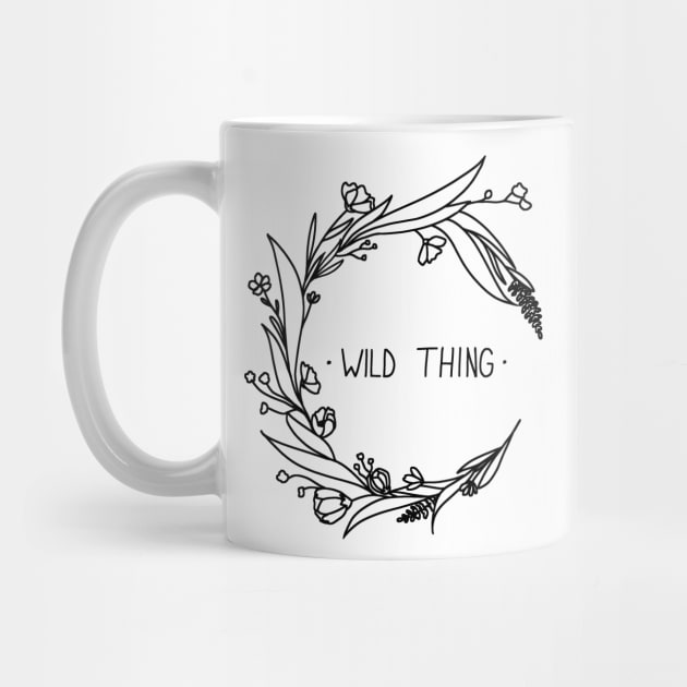 Wild Thing Floral Moon Apparel by Nature Lover Apparel